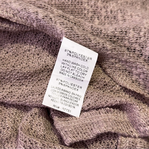 NWT Spot Lite | Beige Knit V-Neck Twist Hem Top | Size S | EUC - Picture 5 of 5